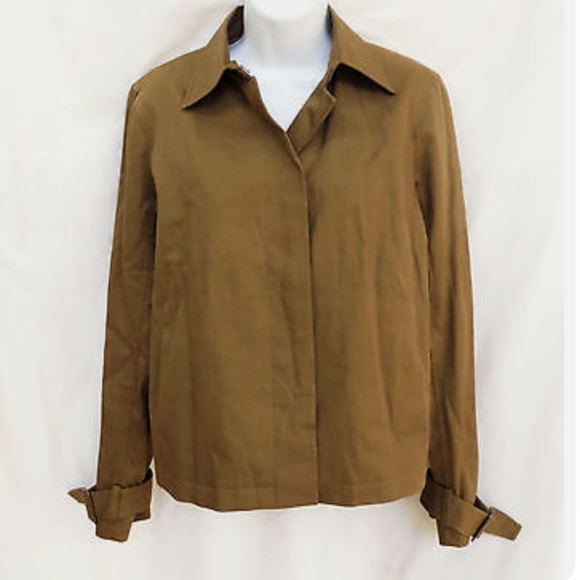 Theyskens' Theory Cotton Linen Brown Jacket 0 - Picture 1 of 11